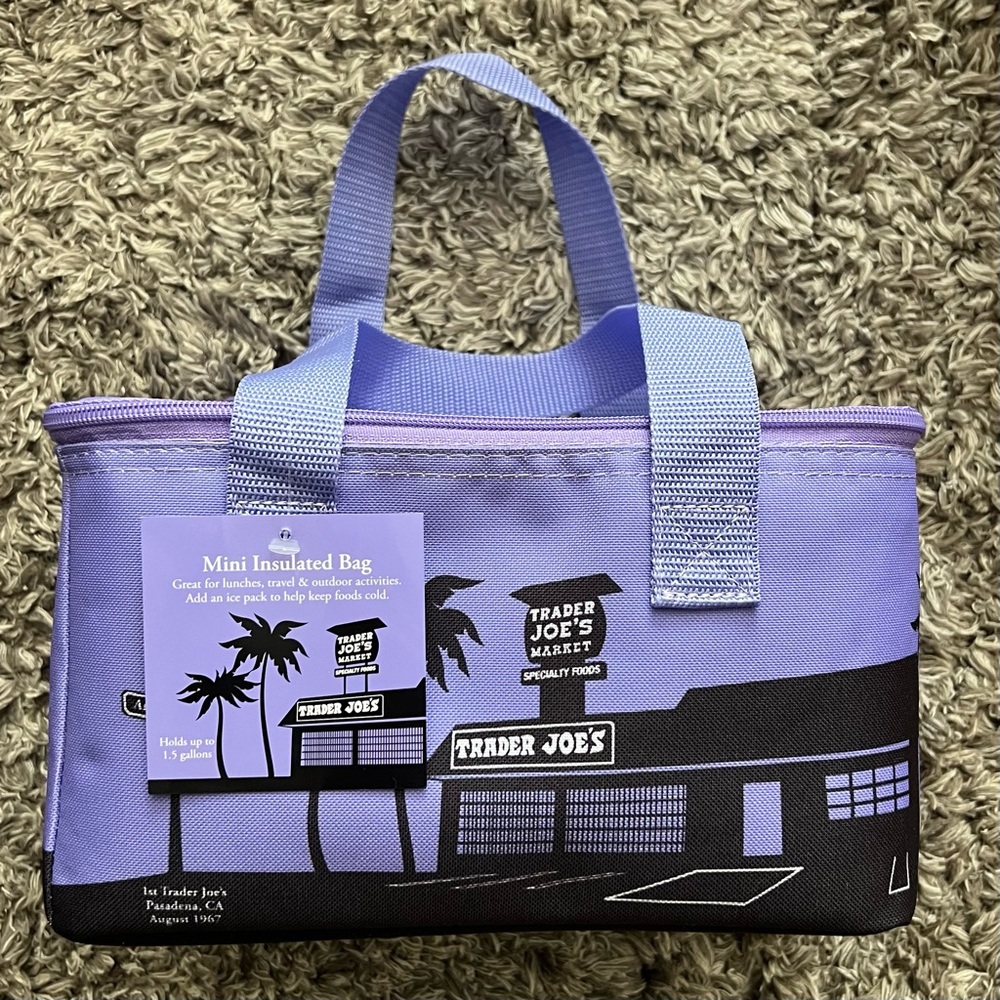 Trader Joe's Mini Insulated Bag - Purple / Lavender
